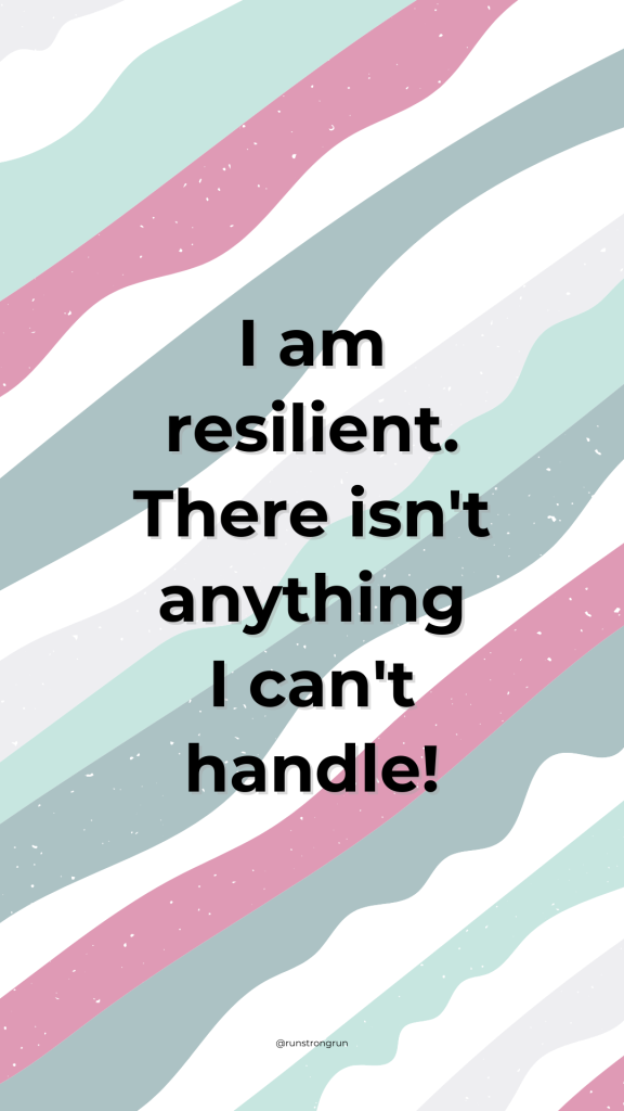 Inspirational Phone Wallpaper - I am resilient