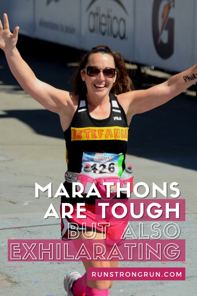 Marathons are tough, but also exhilarating